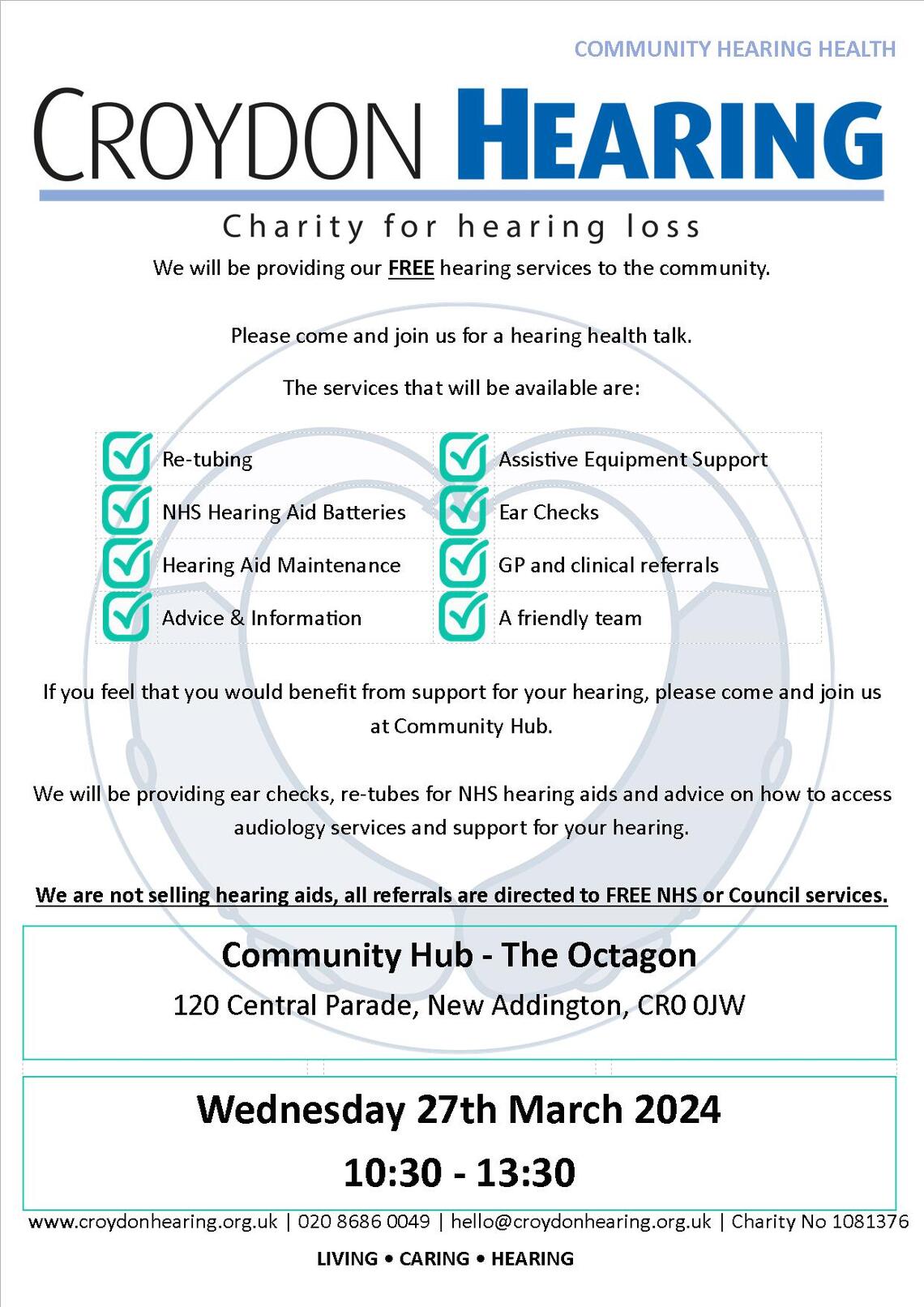 community hub talk chearing