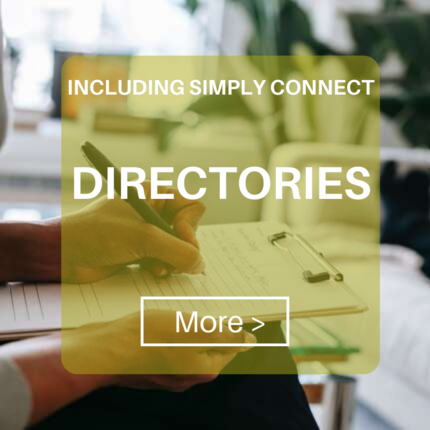 Directories button home page new in bold
